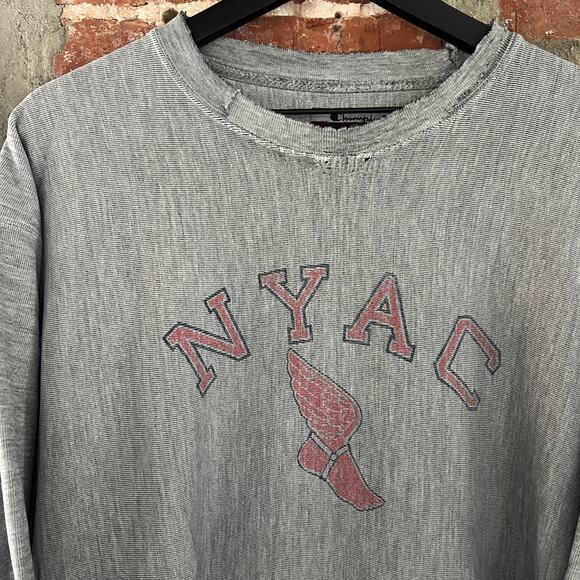 VTG New York Athletic Club NYAC Champion Reverse Weave Sweatshirt L 24x29 - Picture 1 of 10